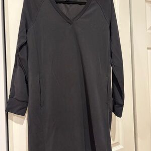 Athleta Black V Neck Dress